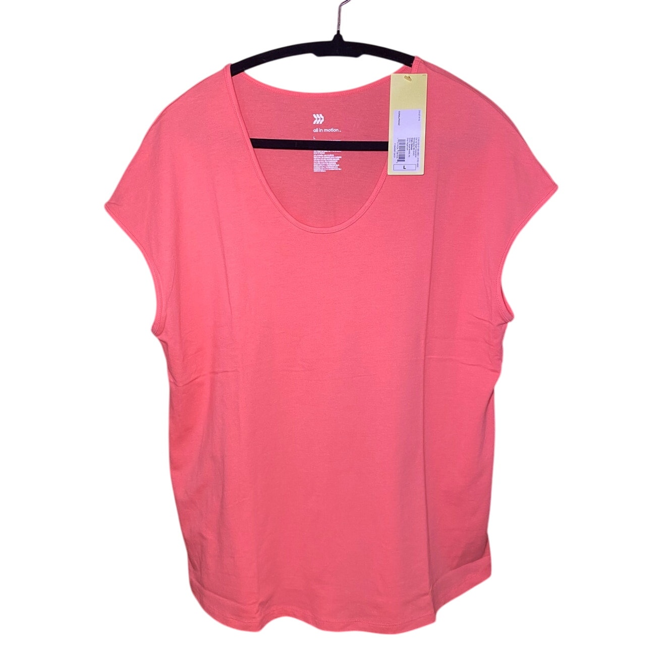All In Motion - Nwt - Women's Workout Top - Coral Pink Size Large